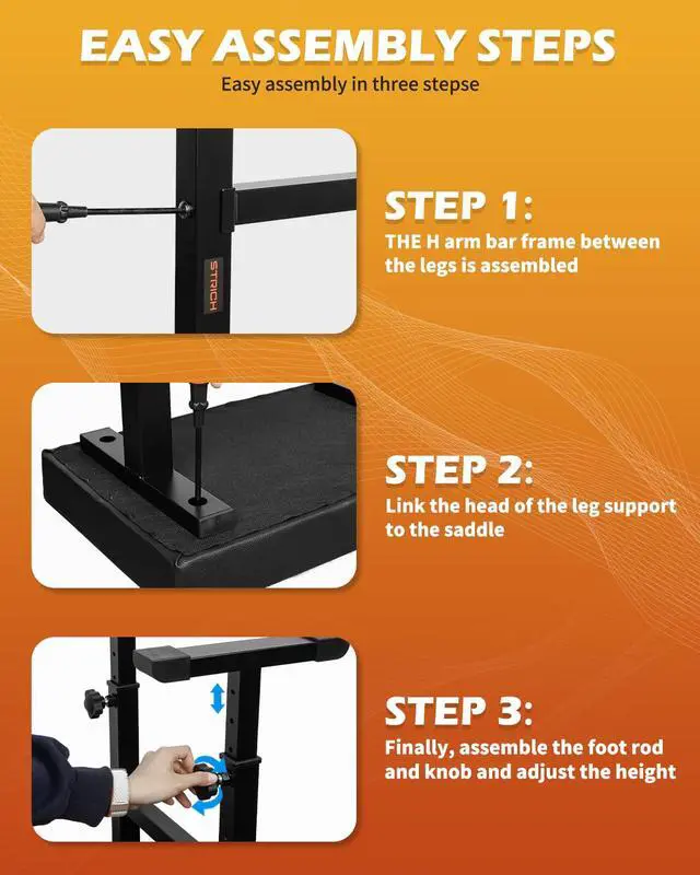 Alt view image 2 of 7 - Collapsible Piano Keyboard Stand & Bench Set, Portable Digital Piano Stand for 54-88 Key Electric Pianos & Adjustable Piano Bench, Music Keyboard Bench Seat, Chair, Black, SKT-01 & SPB-M60