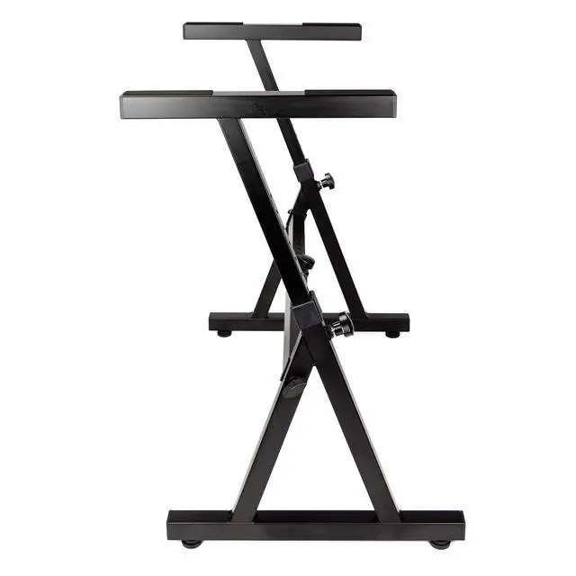 Alt view image 5 of 7 - RJZZ363 Z Style Keyboard Stand, Heavy Duty & Height Adjustable | Heavy duty Z style keyboard stand, height and width adjustable for digital pianos, stage pianos and MIDI controllers