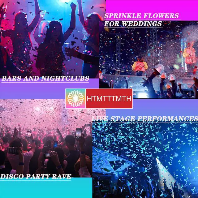 Alt view image 3 of 7 - 12LED Confetti Launcher, 1500W High-Power Fan, Remote Control, 8-10m Blowing Height