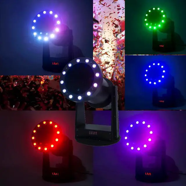 Alt view image 4 of 7 - 12LED Confetti Launcher, 1500W High-Power Fan, Remote Control, 8-10m Blowing Height