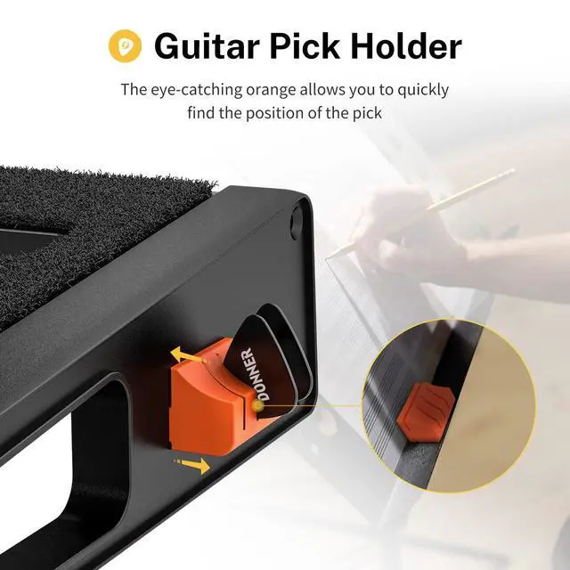 Alt view image 4 of 7 - Guitar Effects Pedal Board, DB-S200 Large Power Supply Pedalboard Set with Convertible Bag Backpack, 60" Adhesive Backed Hook-and-Loop and Power Supply Mounting Device,18.11" x 12.76"