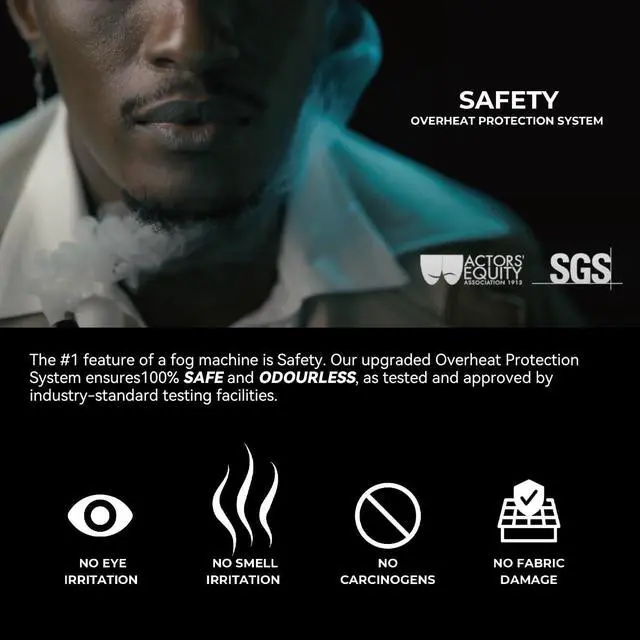 Alt view image 6 of 7 - SmokeNINJA PRO Portable Fog Machine, Improved Overheating Protection 3 Minutes Single Burst Output 3x Faster Recovery USB-C Control for Superior Fog, Steam, and Dry Ice Effect(PRO KIT)