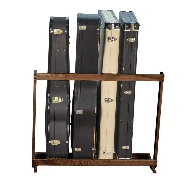 Alt view image 3 of 4 - Walnut Guitar Case Rack for Electric and Acoustic, CC29-BW