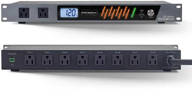 Main image of SW-Epsilon 10 Socket Power Conditioner/Surge Sequencer USB Type-C/Type-A Charger