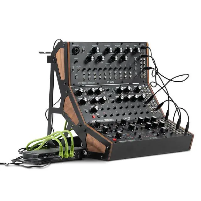 Alt view image 7 of 7 - Sound Studio Accessory Kit With Three-Tier Rack, Analog Summing Mixer, Dust Cover, Patch and Audio Cables, Patch Cable Organizer, Power Supply