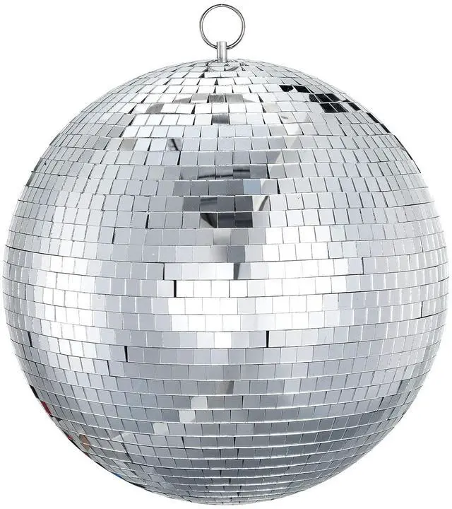 Main image of 16 Inch Disco Ball Mirror Ball Hanging Ornament for Party Decoration DJ Club Stage Bar Wedding, Silver