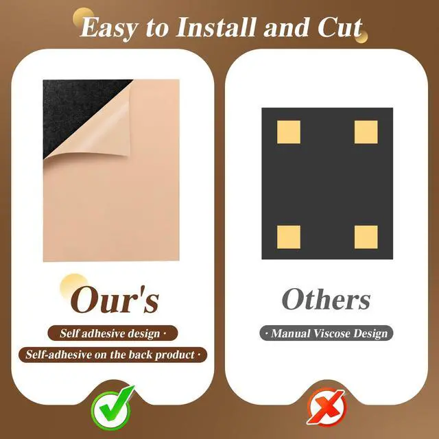 Alt view image 5 of 7 - Acoustic Wall Panels 12 Pack,Covers 16 Sq Ft - 16"x12"x0.4" Self-Adhesive Walnut Soundproof Panels for Home Office & Recording Studio