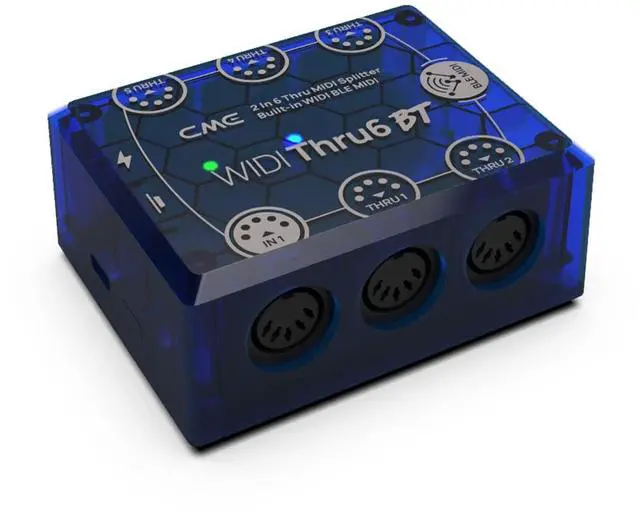 Main image of WIDI Thru6 BT 2-in-6-out MIDI Thru | 5-pin DIN, Bluetooth, High-speed