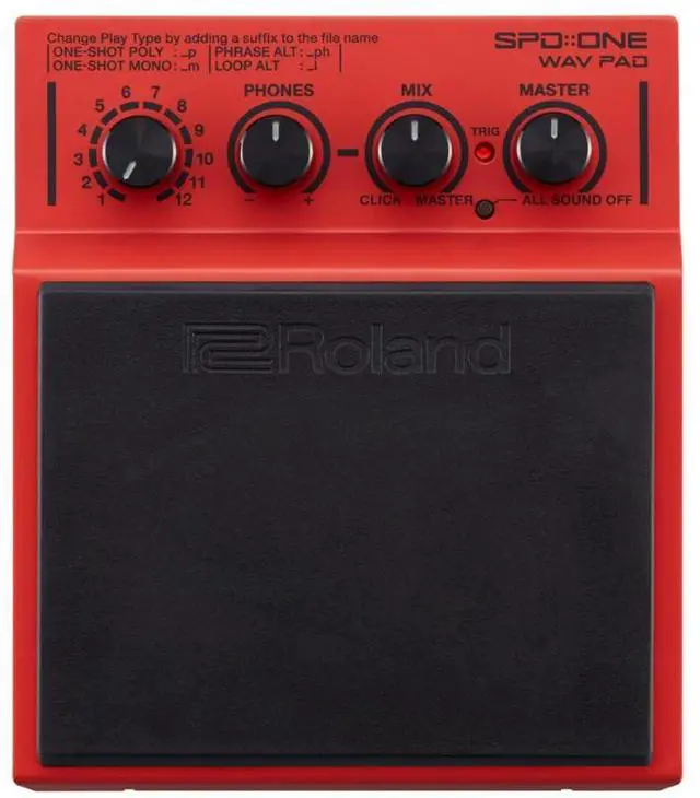 Main image of Percussion Electronic Drum Pad, Red (SPD-1W)