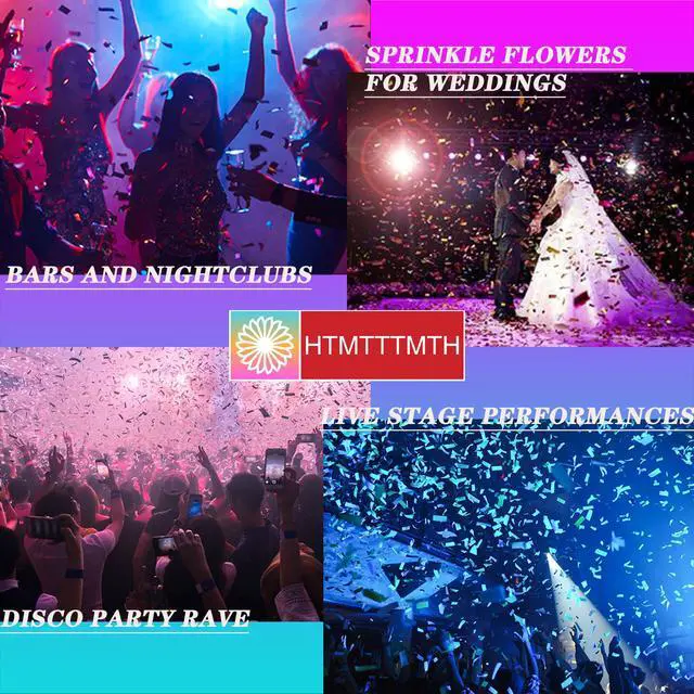 Alt view image 4 of 6 - Electric Confetti Launcher Confetti Tubes Confetti Shooter with Wireless Remote for DJ Party Nightclub Wedding Stage Concert Event Show 1500W High-Power Fan, 8-10 Meters Blowing Height