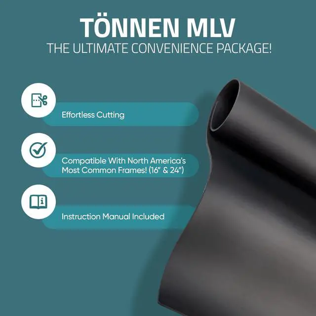 Alt view image 5 of 7 - Mass Loaded Vinyl 1.23 lb/ft2 - More Soundproofing - Professional MLV Soundproofing Barrier. Optimum thickness. Premium Noise Barrier | Sound Barrier | 4x20 ft (1.23 lb, 1/8 in, 80 sqft)