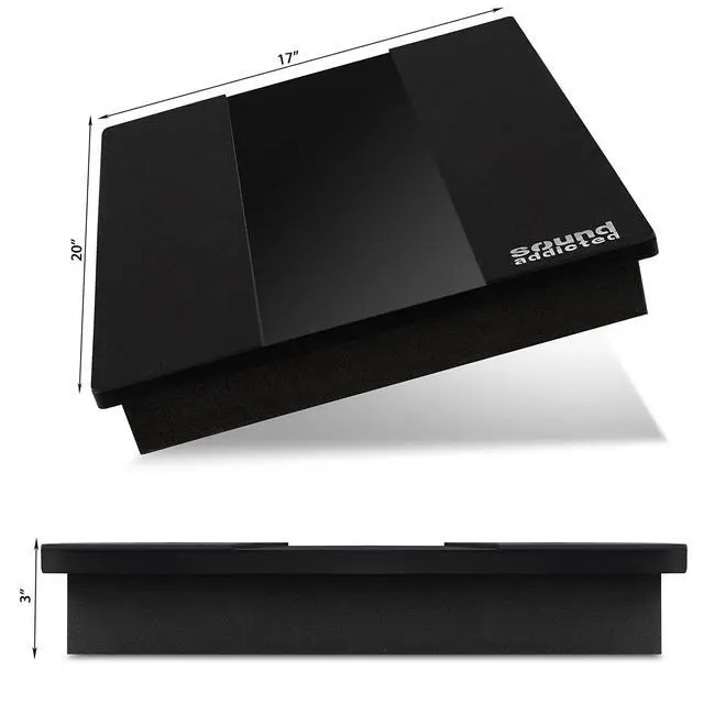 Alt view image 2 of 7 - VibeBoss P12 - Acoustic Isolation Platform Suitable for 12-15 inches Large Subwoofers (20'' x 17'' x 3'')