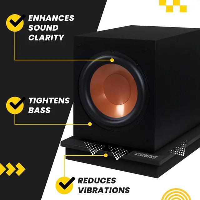 Alt view image 6 of 7 - VibeBoss P12 - Acoustic Isolation Platform Suitable for 12-15 inches Large Subwoofers (20'' x 17'' x 3'')