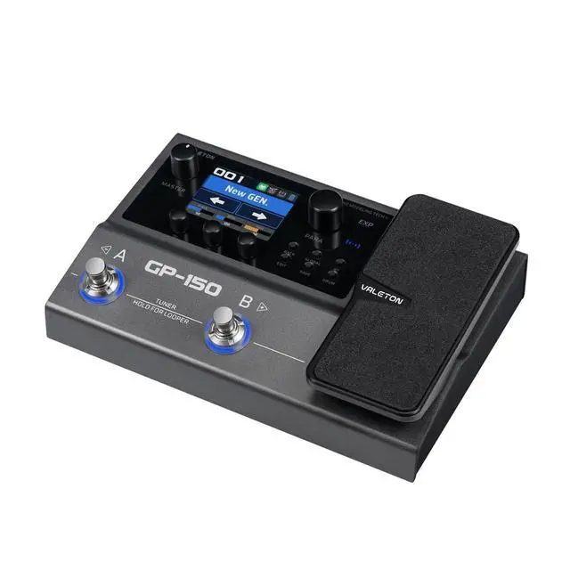 Alt view image 2 of 7 - GP150 Guitar Multi Effects Processor with Expression Pedal HD NAM Modeling Pedal 200+ Effects IR Loader 6in/4out USB Audio Interface Bluetooth MIDI 180s Looper Built-in 3000mAh Battery Black