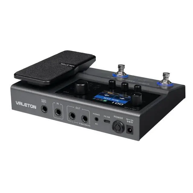 Alt view image 3 of 7 - GP150 Guitar Multi Effects Processor with Expression Pedal HD NAM Modeling Pedal 200+ Effects IR Loader 6in/4out USB Audio Interface Bluetooth MIDI 180s Looper Built-in 3000mAh Battery Black