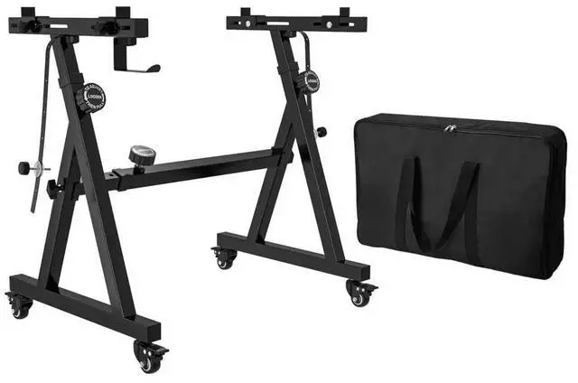 Main image of Universal Keyboard Stand with Carrying Bag, Z-style Heavy-Duty Piano Stand, Adjustable and Portable Piano Keyboard Stand for 61 and 88 Keys