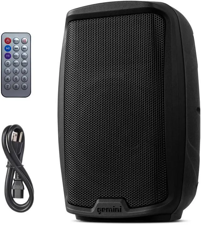Main image of 15" Bluetooth PA Speaker, 1000 Watts, TWS Link (AS-2115BT) | 15" powered PA, Class AB - XLR, RCA, 1/4" mic & guitar in, XLR out - Bluetooth, USB, SD, FM, TWS