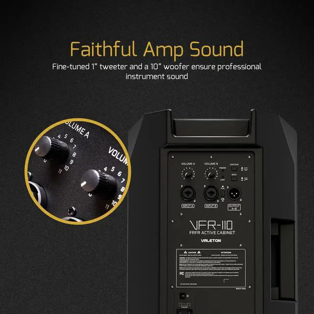 Alt view image 3 of 7 - 10 inch, 2-Way FRFR 1300-Watt Active Speaker for Guitar, Bass, Multi FX and Amp Modelers