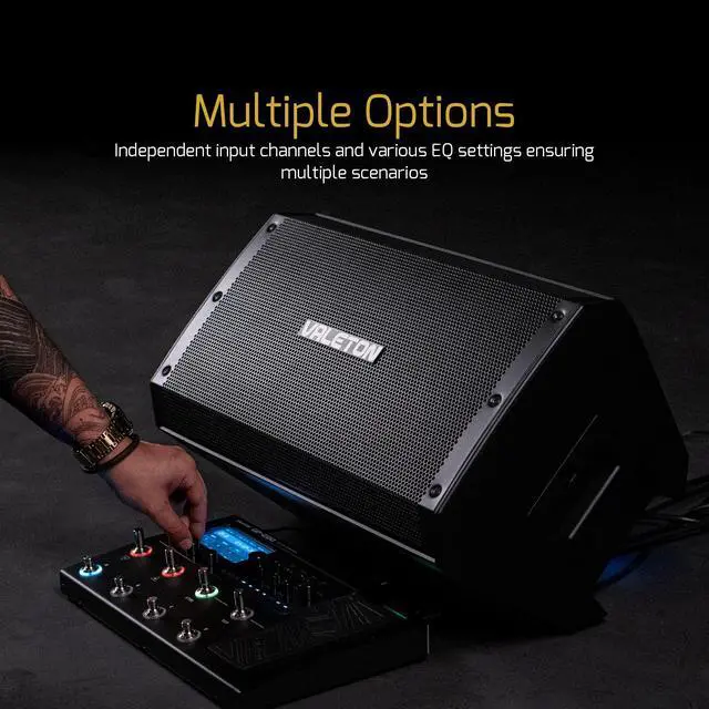 Alt view image 6 of 7 - 10 inch, 2-Way FRFR 1300-Watt Active Speaker for Guitar, Bass, Multi FX and Amp Modelers