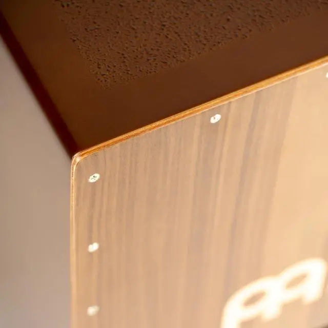 Alt view image 7 of 7 - Bass Cajon Subwoofer Snare Sit-On Box Drum | NOT MADE IN CHINA, Jumbo Size, Front Sound Ports, Walnut Frontplate, Silicone Feet For All Settings