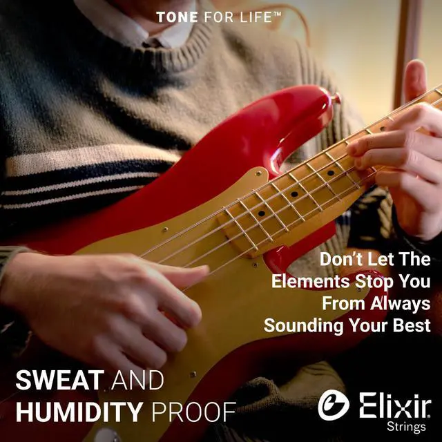 Alt view image 7 of 7 - Strings, Electric Bass Guitar Strings, Stainless Steel with NANOWEB Technology, Longest-Lasting Bright Tone with Comfortable Feel, 5-String Set, Long Scale, Light/Medium 45-135