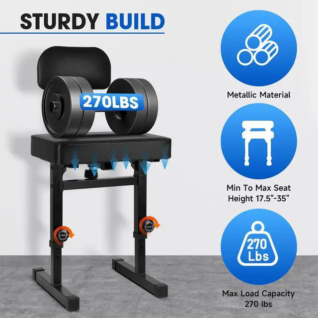 Alt view image 4 of 7 - Piano Bench Adjustable HeightPiano Stool Keyboard Bench Adjustable Piano Bench with Black Padded Cushion for Musicians Piano Stool Chair with Backrest (Pu Leather)