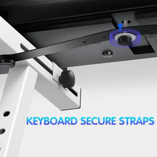 Alt view image 6 of 7 - Universal Z-style Heavy-Duty Piano Keyboard Stand - Adjustable and Portable for 61/88 Keys (White)