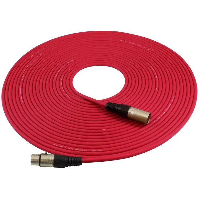 Alt view image 2 of 7 - 50ft Mic Cable Cords - XLR Male to XLR Female Colored Cables - 50' Balanced Mike Cord - 6 Pack