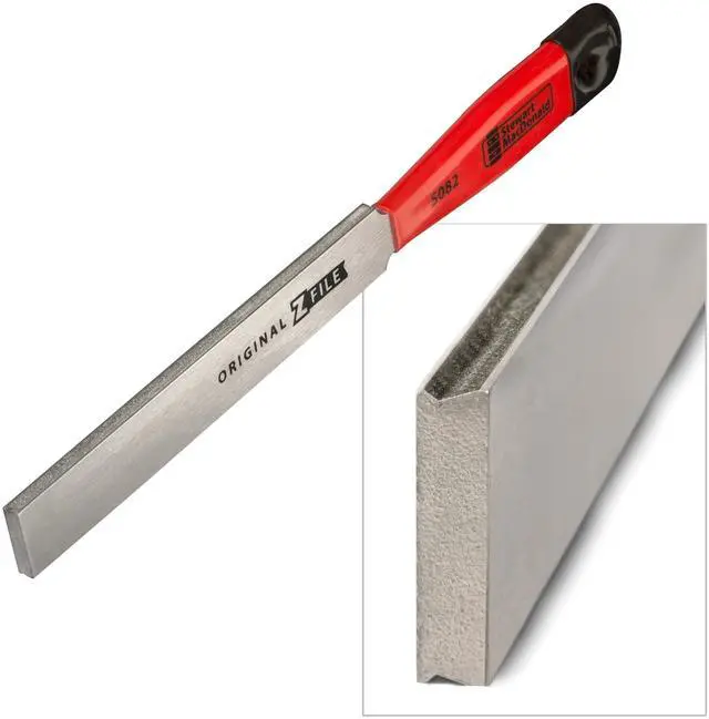 Main image of Original Z-File Fret Crowning File - Diamond Grit Guitar Fret File with Dual Angled Edges - Shapes Both Sides at Once for Faster, Accurate Fret Crowning