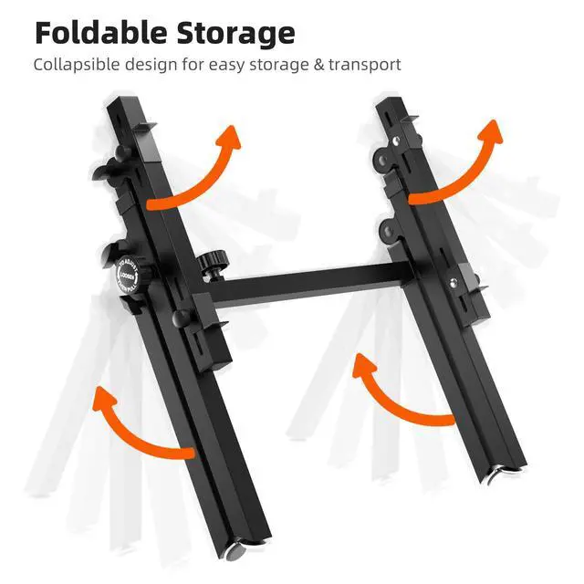 Alt view image 4 of 7 - Universal Keyboard Stand, Z-style Heavy-Duty Piano Stand, Adjustable and Portable Piano Keyboard Stand for 61 and 88 Keys, Piano Stand for 88 Keyboard, Rolling Keyboard Stand
