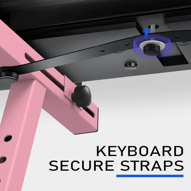 Alt view image 7 of 7 - Universal Keyboard Stand, Z-style Heavy-Duty Piano Stand, Adjustable and Portable Piano Keyboard Stand for 61 and 88 Keys, Pink