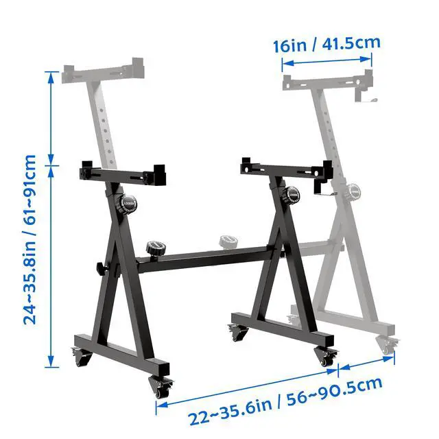 Alt view image 2 of 7 - Universal Keyboard Stand, Z-style Heavy-Duty Piano Stand, Adjustable and Portable Piano Keyboard Stand for 61 and 88 Keys