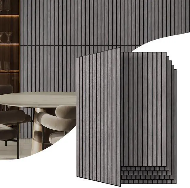 Main image of 6 Pack Acoustic Wall Panels, 47.2" X 23.6" Sound Absorbing Panels, Decorative Sound Proof Panels for Office, Studio, Home Theatre - Light Grey