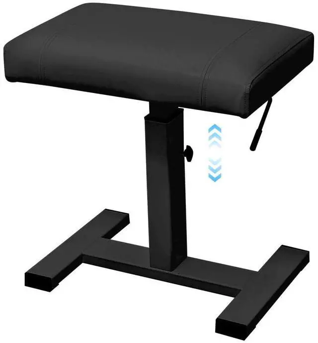 Main image of Height Adjustable Keyboard Bench Hydraulic Lifting Smooth | Piano Bench 19.3" x 12.2" PU Leather Seat Keyboard Chair Heavy Duty Piano Stool with High-Density Sponge Alloy Base