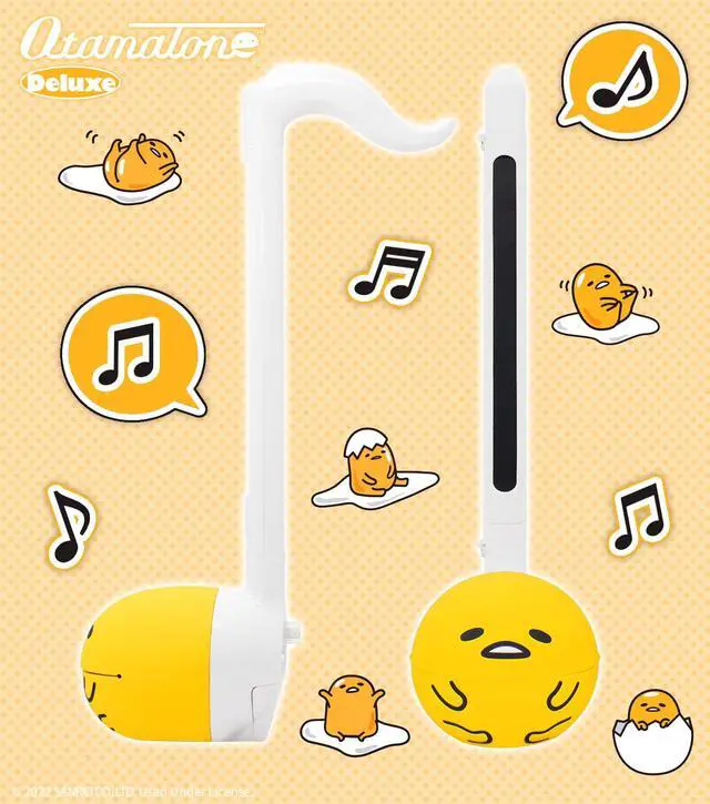 Alt view image 2 of 7 - Deluxe Japanese Sanrio Electronic Musical Instrument - Gudetama | Portable Digital Synthesizer from Japan by Maywa Denki with 3.5mm Aux Jack & Strap, Unique Gift for Teens & Adults
