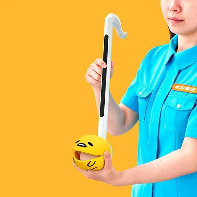 Alt view image 4 of 7 - Deluxe Japanese Sanrio Electronic Musical Instrument - Gudetama | Portable Digital Synthesizer from Japan by Maywa Denki with 3.5mm Aux Jack & Strap, Unique Gift for Teens & Adults
