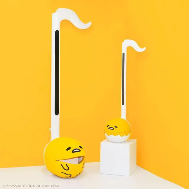 Alt view image 7 of 7 - Deluxe Japanese Sanrio Electronic Musical Instrument - Gudetama | Portable Digital Synthesizer from Japan by Maywa Denki with 3.5mm Aux Jack & Strap, Unique Gift for Teens & Adults