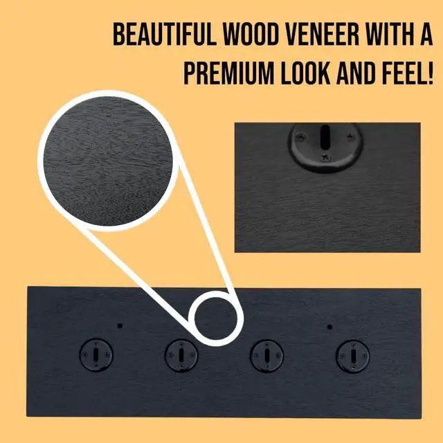Alt view image 2 of 5 - Tonal Accessory Shelf (Black, 16" Shelf Premium - 4 Mounts)