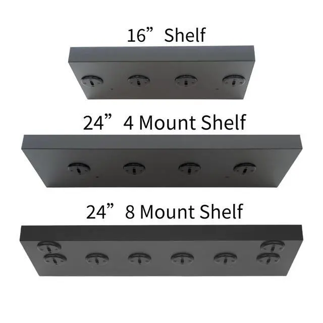 Alt view image 5 of 5 - Tonal Accessory Shelf (Black, 16" Shelf Premium - 4 Mounts)