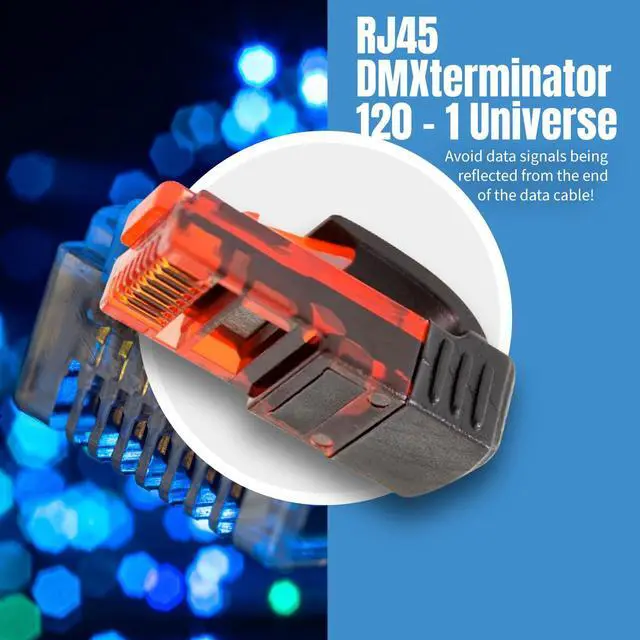 Alt view image 5 of 6 - 10 Pack - CPoint DMXterminator RJ45 DMX Terminator 120 Ohm 1 Universe RJ45-DMXTERM-120