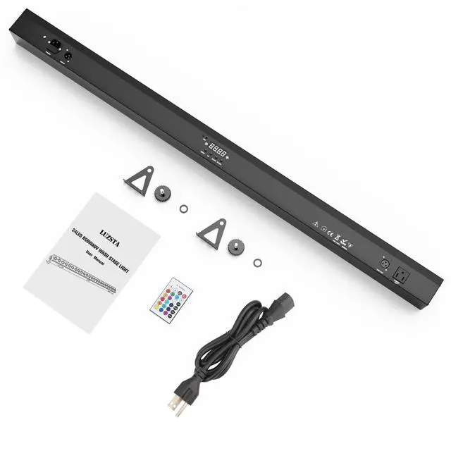 Alt view image 7 of 7 - LED Stage Wash Light: Remote & DMX Control - Easy Setup for DJ Party Planner - 150W 24LEDs RGBWA+UV Color Changing - Uplight for Events Music Live Show Wedding Band Performances Christmas Lighting