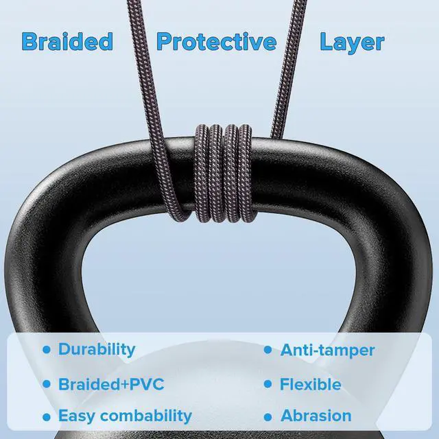 Alt view image 4 of 6 - XLR Mic Cable 25 ft 6-Pack, Braided 3-Pin Male to Female | Balanced Audio, Dual Shielded, Flexible Braided Jacket, Studio and Live Sound