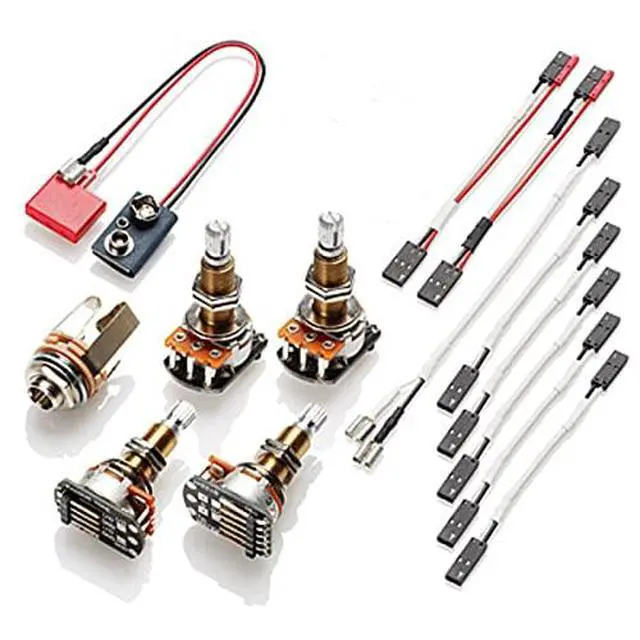 Alt view image 2 of 2 - 1-2 Pickup Conversion Wiring Kit Solderless Long Shaft (Les Paul) 19mm