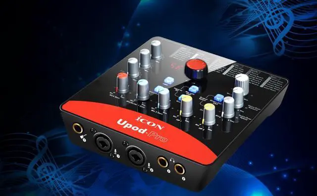Alt view image 7 of 7 - Pro Audio UPod Pro recording USB Interface with DSP effect built-in