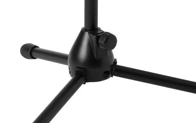Alt view image 4 of 4 - JS-MCFB50 Low-Profile Mic Stand with Fixed-Length Boom W/Adjustable Height of 16" to 23" - 3 Pack