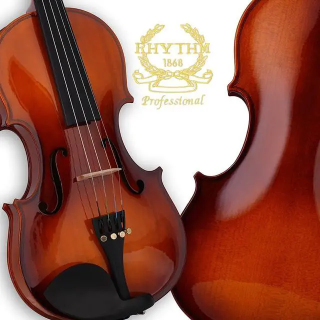 Alt view image 4 of 7 - Violin Set for Beginners,Acoustic Violins Starter Kit Package for Student,Beginners Fiddle with Hard Case, Rosin, Shoulder Rest, Bow, and Extra Strings (NATURAL, Full)