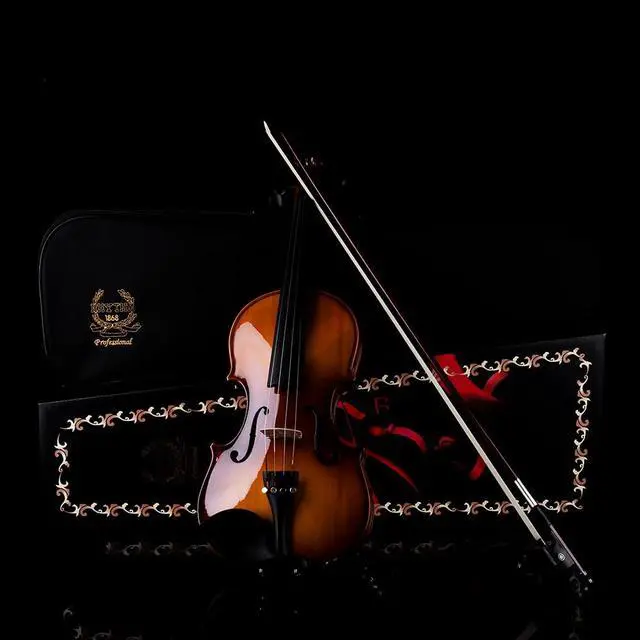Alt view image 6 of 7 - Violin Set for Beginners,Acoustic Violins Starter Kit Package for Student,Beginners Fiddle with Hard Case, Rosin, Shoulder Rest, Bow, and Extra Strings (NATURAL, 3/4)