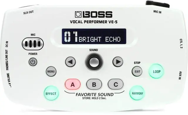 Alt view image 2 of 2 - VE-5 Compact Vocal Performer for Vocalists | Personal Effects Processor | Phrase Looper for Harmonizing and Layered Beatboxing | Mic-Stand Mount Included | Reverb, Delay, Pitch Correct