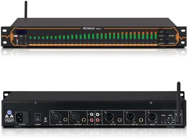 Main image of Equalizer for Home Stereo Audio System, Professional 31-Band Graphic Equalizer Rack Mount Music Digital EQ Studio Equalization with Spectrum Analyzer Display & Noise Reduction