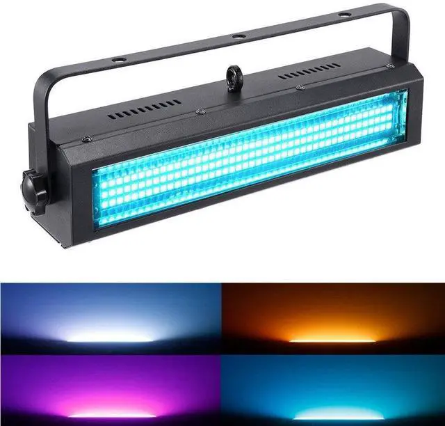 Main image of S100 Strobe Light 132-LED RGB Stage Lighting Strobe Blinder and Wash Light DJ Disco Lights Sound Activated Modes DMX Control All in One for DJ Party Stage Lives Concert